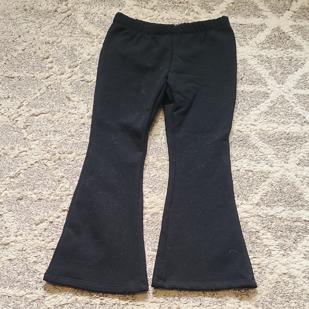 4 for $28 - btween Girls 5 Black Fleece Lined Flared Pants